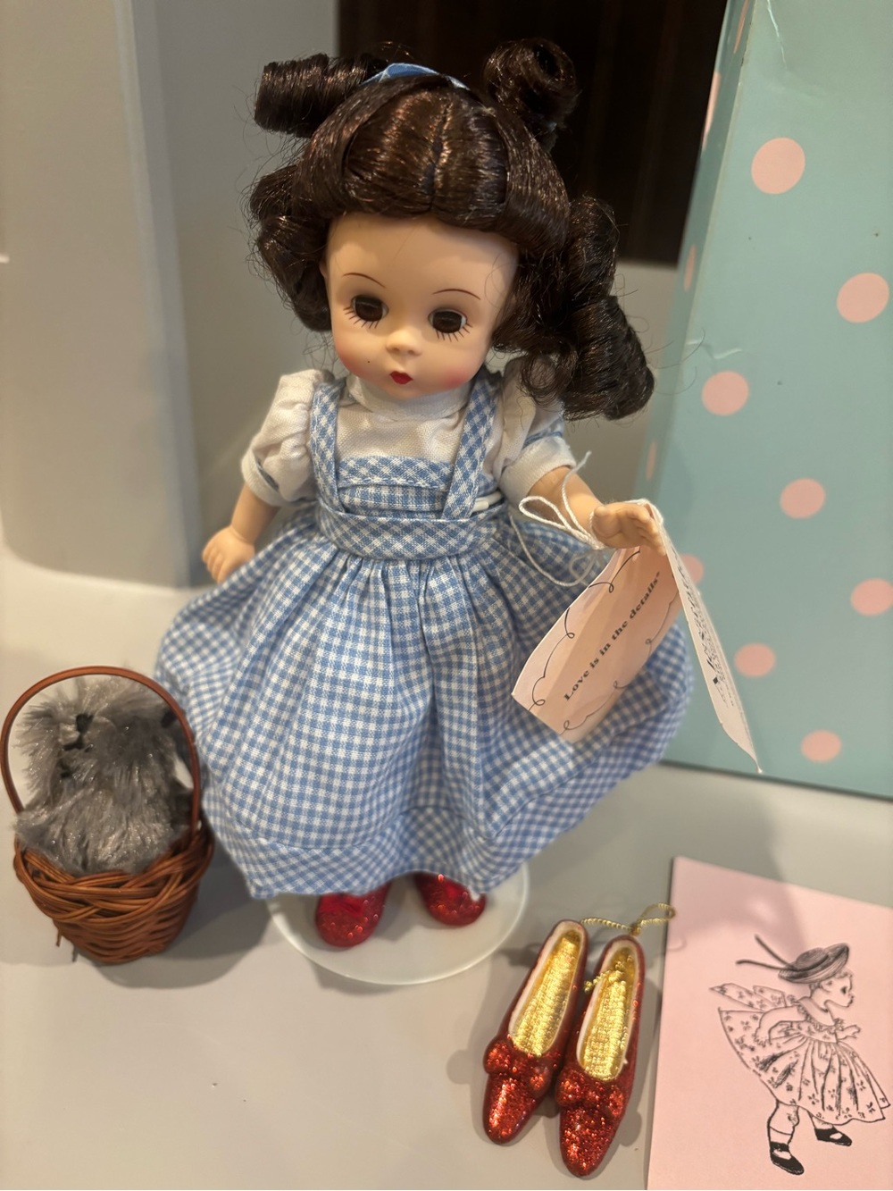 New in Box ~ Madame Alexander Dorothy with Toto Doll ~ 8 inches tall